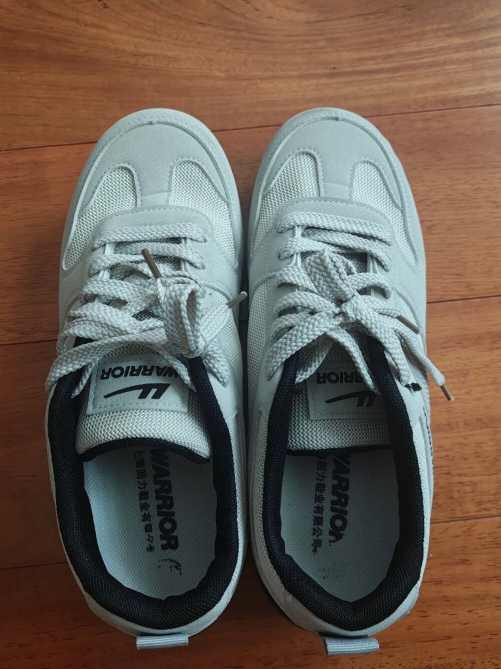Warrior Grey and White Casual Sneakers – Brand New